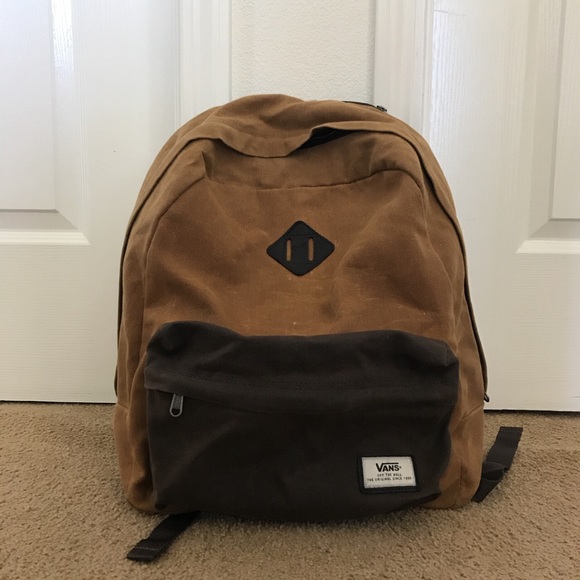 vans brown backpack